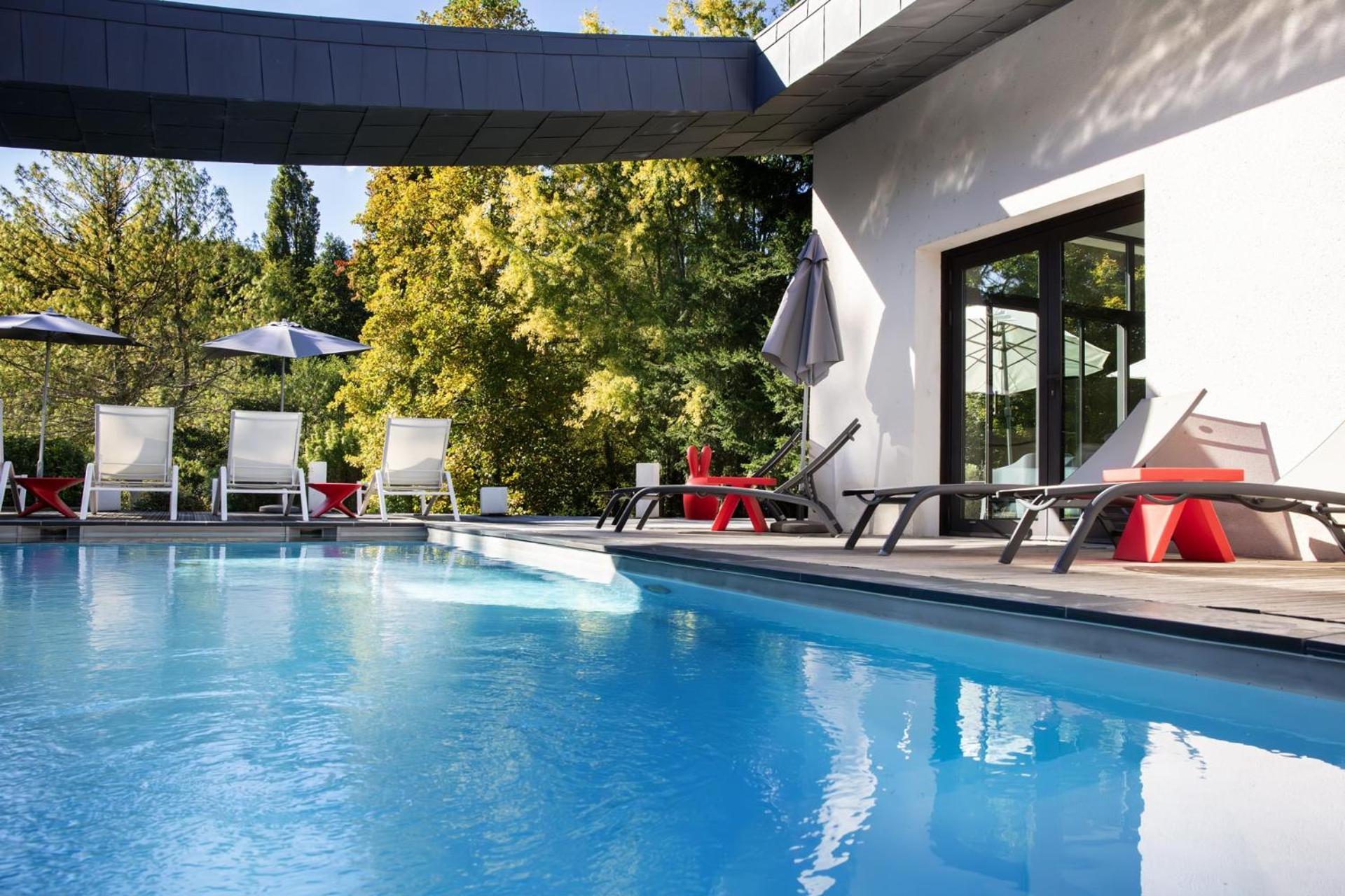 L'Aubiniere Hotel Restaurant & Spa Saint-Ouen-les-Vignes Exterior foto